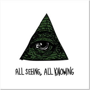 All Seeing, All Knowing Illuminati Posters and Art